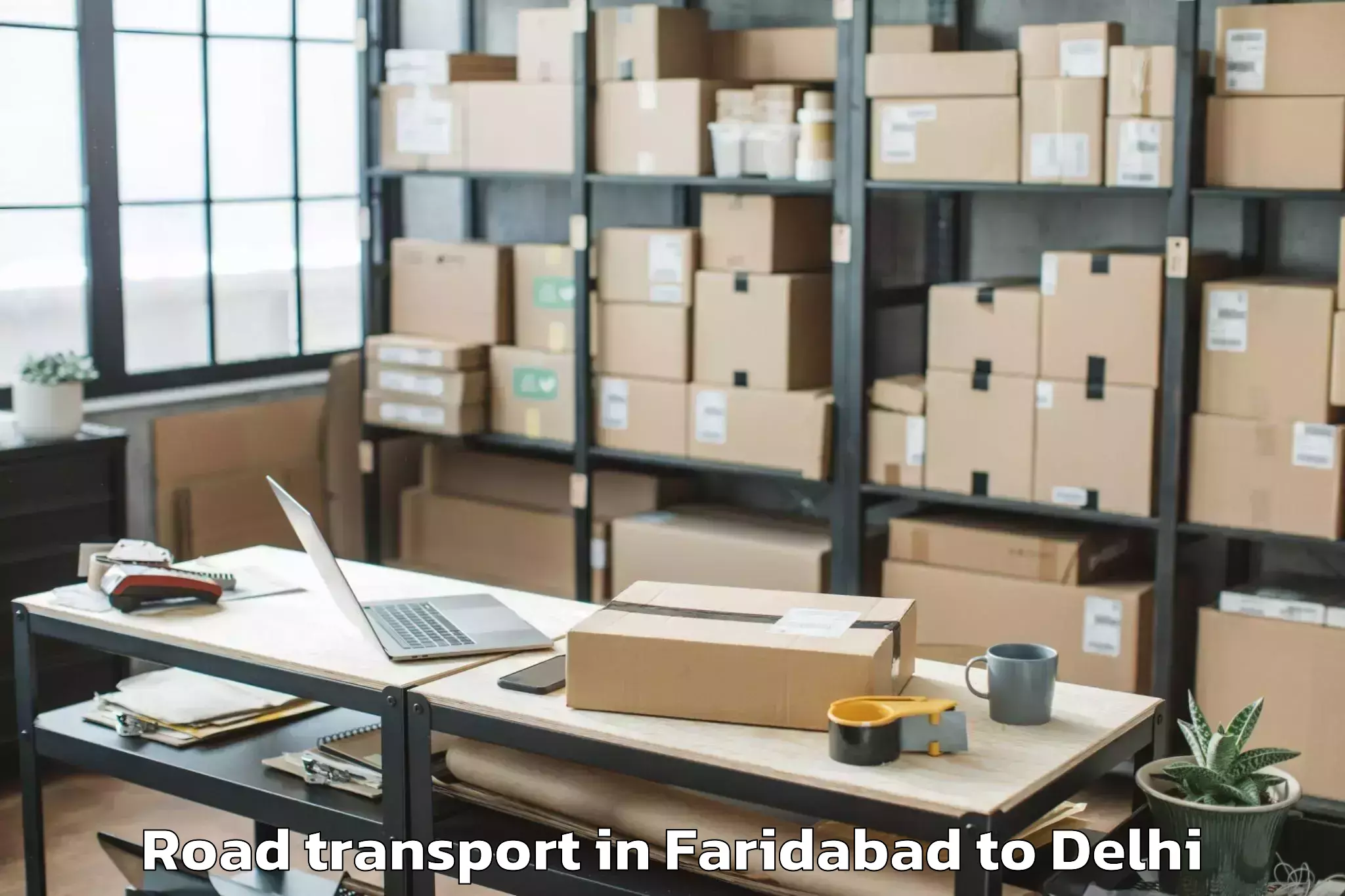 Get Faridabad to Defence Colony Road Transport